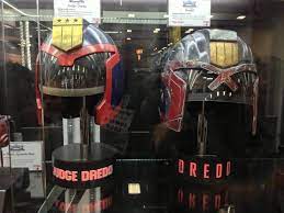 Judge Dredd 1995 Helmet Designed By Emma Porteus Dredd 2012 Helmet Designed By Diana Cilliers Michael O C Judge Dredd Judge Dredd Movie Judge Dredd Comic