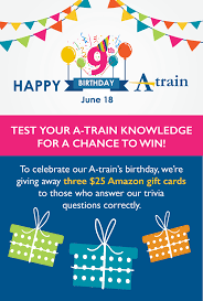 I've never been able to keep up a sport or activity without having a driving, maybe obsessive, reason for doing it. Last Chance To Win A Train Birthday Trivia Contest