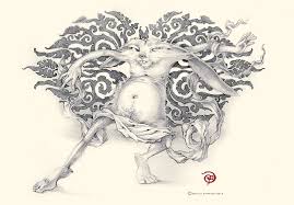 Catholic Rabbit Drawings Humanoid Sketch Art