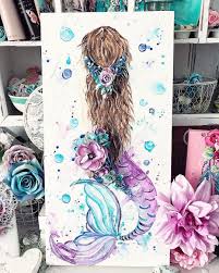 It S Mermaid Time Repost Staceyyoungdesigns Ohhhh She S So Pretty Mermaid Mermaidlove Customorde Mermaid Artwork Mermaid Painting Mermaid Art