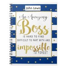 Boss Note Book Thank You Boss Thank You Gifts Ideas Diy Thankyou Thank You Boss Gift Thank You Boss Gifts For Boss
