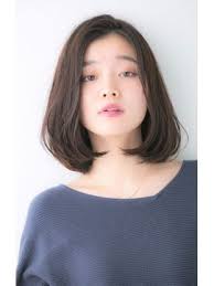 20代 30代 40代大人かわいい小顔韓国重めボブ黒髪前下がり ボブ 黒髪 重め ボブ ヘアスタイリング