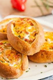 Egg Stuffed Bread Pistolettes Recipe Breakfast Brunch Recipes Easy Brunch