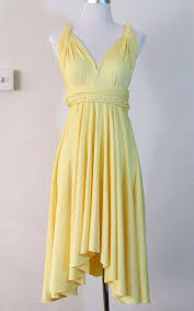 Summer Day Dress Convertible Dress In Pastel Yellow Infinity Dress Multiway Dress Cream Canary Yellow Su Yellow Dress Summer Summer Day Dresses Multi Way Dress