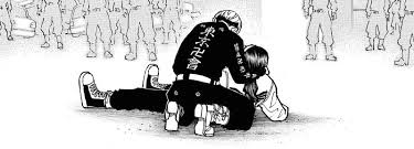 As mikey stares at emma's body, takemichi apologizes; Sae