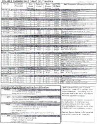 Polaris Snowmobile Belt Chart Best Picture Of Chart