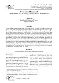 Pdf A Conceptual Framework In The Formation Of Young Entrepreneurs In Indonesia