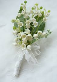Lily Of The Valley Button Hole Rainbow Wedding Flowers Wedding Flowers Lily Of The Valley Flowers