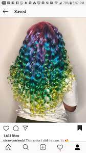 Pin By Cindy Cyriaque On 1 My Next Hairstyles Rainbow Hair Rainbow Hair Color Love Hair