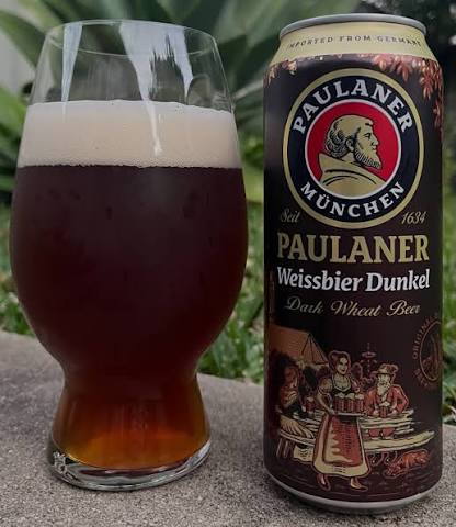 Solid German 5.3% Weissbier Dunkel from @paulaner. Follow: @pub_bites Photo: Gourmet Gav / Pub Bites #dunkel #weissbier #darkwheatbeer #dunkelweizen #germanbeer