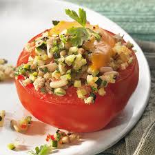 Gefullte Tomaten Mit Knoblauch Rezept In 2020 Gefullte Tomaten Tomaten Rezepte