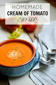 Homemade Cream Of Tomato Soup Recipe Cream Of Tomato Soup Tomato Soup Recipes Cream Of Tomato