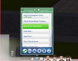 Mods get disabled with each game patch and need to be turned . Mod The Sims Remove Sentiments About Specific Sims
