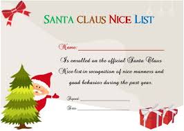 Our certificates are available as fillable pdf files and editable.doc files for microsoft word. 11 Naughty Or Nice Certificates Fun And Exciting From Santa Demplates