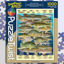 Puzzletwist® jigsaw puzzles all include a twist where the image on the box cover is slightly different than the image you assemble. Puzzletwist Fish Frenzy Puzzletwist Jigsaw Puzzle Fish Frenzy 1 000 Interlocking Pieces The Twist Something S Amiss The Puzzle On The Box Is More Than A Bit Different Than The Puzzle In
