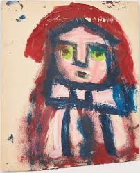 Lot 172: Eddy Mumma Double-Sided Outsider Art Painting, Figure &  Architectural Scene