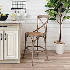Target / furniture / light gray wood barstool (1584). Weathered Finish X Back Counter Stool From Kirkland S Bar Stools Wood Bar Stools Stool