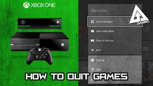 Xbox One How To Quit Games And Apps Youtube