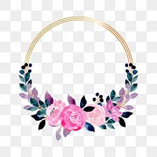 Download Purple Yellow Watercolor Floral Wreath Floral Flower Leaves Png And Vector With Transparent Background For Free Download