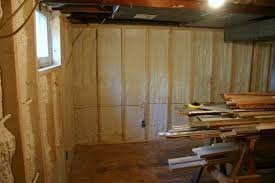 With foam boards be sure to get the required gypsum board on before occupancy. Insulating Basement Walls With Spray Foam Home Construction Improvement