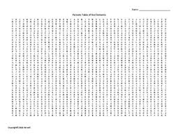 Periodic Table Of The Elements Word Search From Everything Science And Beyond On Teachersnotebook Com Vocabulary Words Transcription And Translation Vocabulary