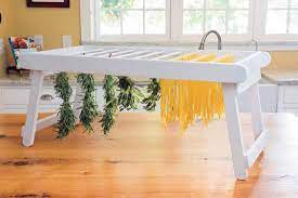 Diy Drying Rack For Pasta Herbs And More Diy Mother Earth News Drying Rack Diy Pasta Drying Rack Drying Rack