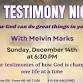 Testimony Night event in Forest Hill, MD