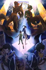 qingxingzhen, dagda (megami tensei), flynn (megami tensei), jonathan  (megami tensei), nanashi (megami tensei), walter (megami tensei), shin  megami tensei, shin megami tensei iv, shin megami tensei iv final, highres,  black hair, green eyes, holding ...