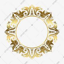 Decorative Ornament Frame Circle With Golden Color Wreath Clipart Royal Graphic Png Transparent Clipart Image And Psd File For Free Download Ornament Frame Blue Flowers Background Golden Color
