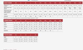 Adidas Mens Apparel Size Chart