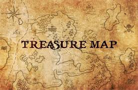 A treasure map is a variation of a map to mark the location of buried treasure, a lost mine, a valuable secret or a hidden location.one of the earliest known instances of a document listing buried treasure is the copper scroll, which was recovered among the dead sea scrolls near qumran in 1952. Treasure Map Font Dafont Free
