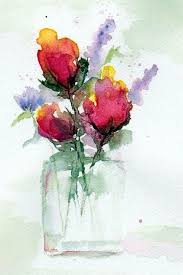 A vase of flowers painting. 32 Trendy Flowers Vase Painting Easy