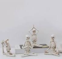 Amazon.com: 4 piezas de resina de calavera para yoga ...