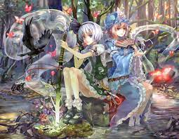 youmu x yuyuko anime anime kunst fantasie
