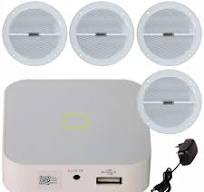 Wzmacniacz TONSIL WS 20 WiFi Bluetooth (BT) + 4x Głośnik Sufitowy ZGSU  13/2-DR Dwudrożny (Biały)