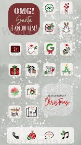 Christmas Iphone App Icons Ios 14 Aesthetic App Covers In 2020 Iphone Apps App Icon App Covers