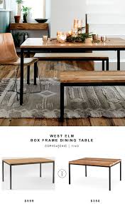 Maybe you would like to learn more about one of these? West Elm Box Frame Dining Table Copycatchic