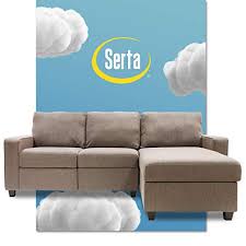 A reclining sofa is a furniture piece that permits the back to angle backwards/down/recline, while bringing its footrest upwards. Serta Palisades Reclining Sectional Sofa With Right Chaise Small Couch With Built In Storage Low Maintenance Family Buy Online In Maldives At Maldives Desertcart Com Productid 81890102