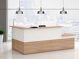 Banque D Accueil Module Haut L 140 Cm Musa Noyer Banque D Accueil Comptoir Reception Design Decoration Bureau