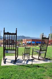 Black Mountain North Carolina Giant Rocking Chairs In Town Park North Carolina Travel Fall Vacations Black Mountain