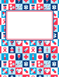 Free Printable Medicine Binder Cover Template Download The Cover In Jpg Or Pdf Format At Http Com Imagens Fotos De Enfermagem Desenhos De Enfermagem Capas Para Fichario