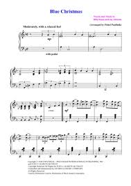 Blue christmas start song with 5th string 2nd fret 2x, then 4th str. Quot Blue Christmas Quot For Piano Sheet Music Digital Sheet Music Blues Piano