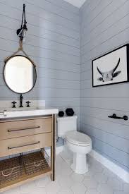 Painted, textured wallpaper creates a ceiling treatment. 97 Cool Blue Bathroom Design Ideas Digsdigs