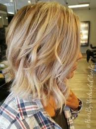 Dimensional Blonde Created With Highlights Lowlights And Balayage Hair Styles Short Hair Styles Medium Hair Styles