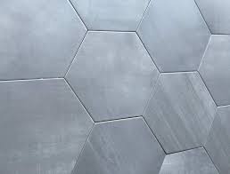 Gray kids' bathroom features grey hex tiles on the wall and they continue to the shower. 10 2 X11 4 Mama Mia Gray Hexagon Gris Porcelain Tile Floor Box Of 9 Building Supplies Building Materials Swl13562 Nl