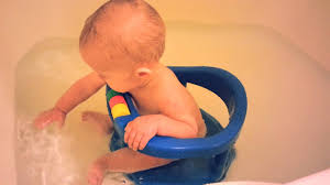 The seat is designed to support baby in a comfortably reclined position either in the tub or in the sink. New Bath Seat Playing In Tub Youtube