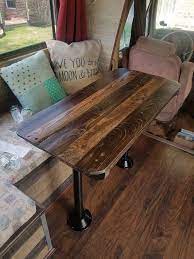 Maybe you would like to learn more about one of these? Custom Hand Made Dinette Table For Your Rv All Tables Are Made To Order From Reclaimed Wood Shipping Pallet Pedestal Dining Table Diy Table Legs Camper Table