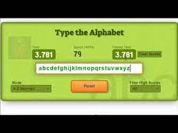 Type the alphabet world record . Type The Alphabet Game Record Typing Records Speed Typing Online T U Typingboost
