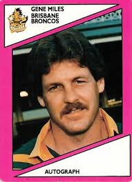 ✺New✺ 1988 BRISBANE BRONCOS NRL Card GENE MILES Scanlens