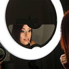 Sm 48w Led Ring Light With Mirror
